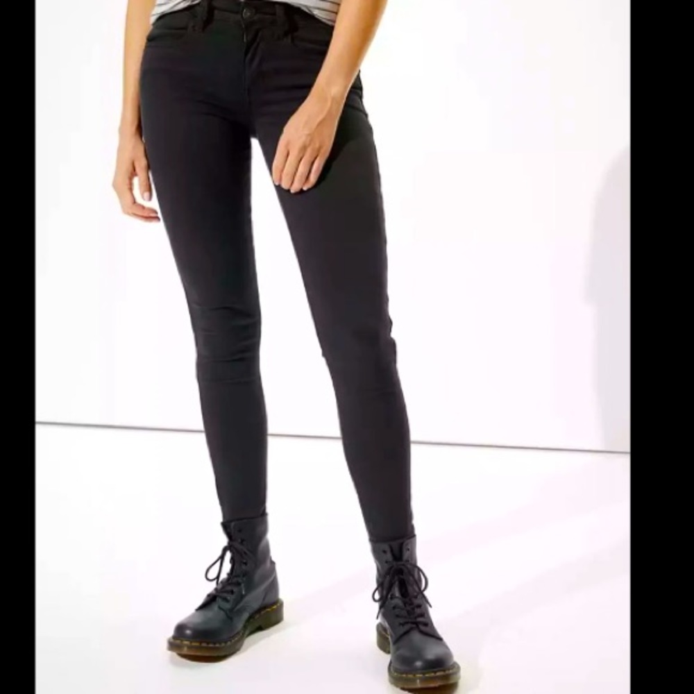 American eagle black jeggjngs Size 8